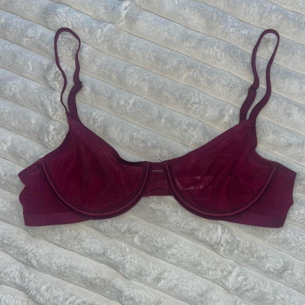 Auden Deep Red Underwire Bra